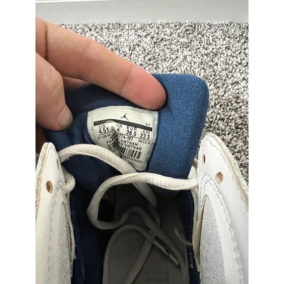 Jordan 7 Retro french blue size 4.5Y w/ original box - Picture 6 of 8
